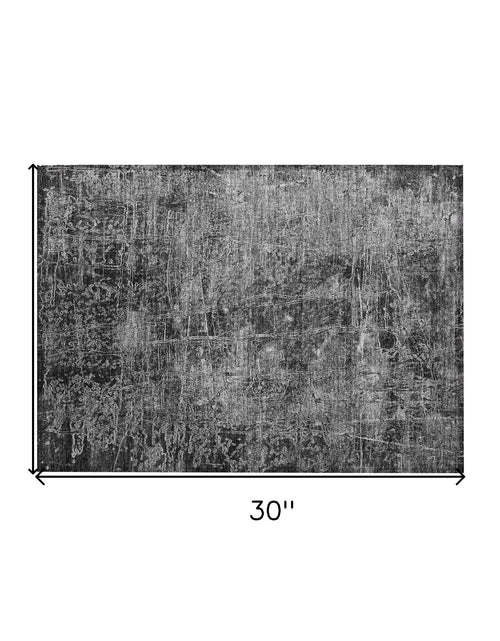 Load image into Gallery viewer, 2&#39; X 3&#39; Gray Abstract Washable Non Skid Indoor Outdoor Area Rug
