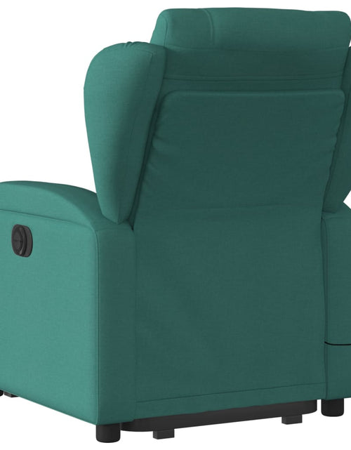 Load image into Gallery viewer, vidaXL Electric Stand up Massage Recliner Chair Dark Green Fabric
