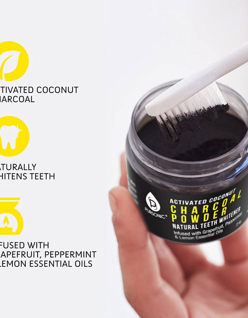 Load image into Gallery viewer, USB Rechargeable Electric Toothbrush + Freebie Activated Coconut Charcoal Powder Natural Teeth Whitener
