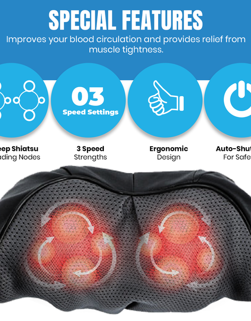 Load image into Gallery viewer, Pursonic 3D Shiatsu Heating Back and Neck Massager
