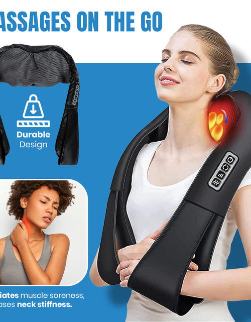 Load image into Gallery viewer, Pursonic 3D Shiatsu Heating Back and Neck Massager
