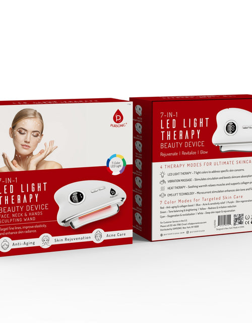 Load image into Gallery viewer, Pursonic 7-in-1 LED Light Therapy Beauty Wand

