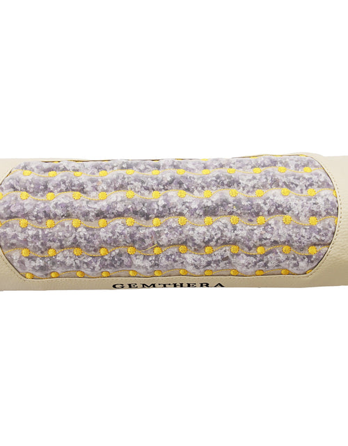 Load image into Gallery viewer, Amethyst D-shape Infrared Heating Pillow.
