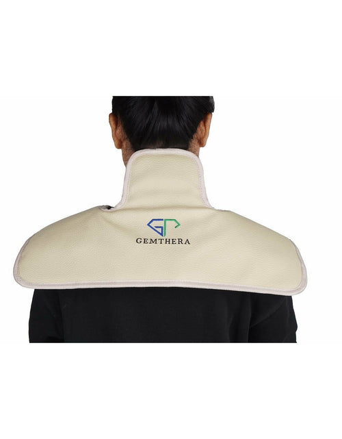 Load image into Gallery viewer, Jade Tourmaline Infrared Shoulder Heat Pad (White)

